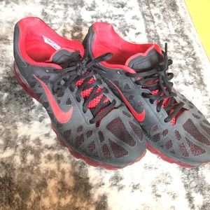 Nike Air Max+ 2011 Black/Sport Red Men's US size 9